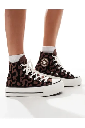 Converse Chuck Taylor All Star Lift Platform sneakers in leopard remix