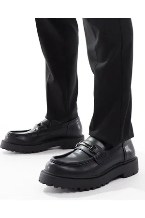 Pull&Bear Metal trim loafers in