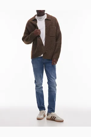 Topman Stretch skinny jeans in mid wash