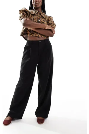 Stradivarius STR pleat front tailored pants in