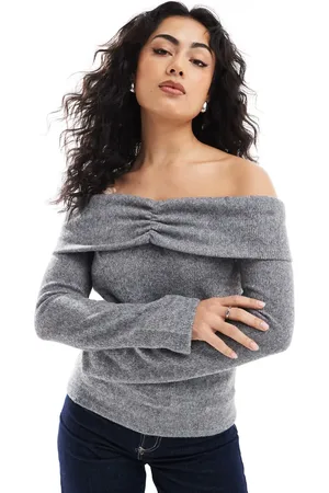 ONLY Off-shoulder knit sweater in
