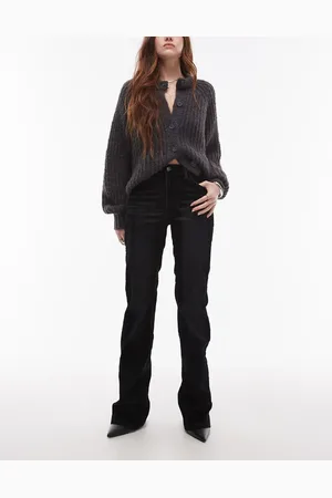 MANGO Flare leg jeans in dark