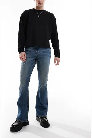 ASOS Stretch flare jeans in mid wash