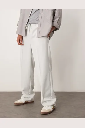 ASOS Pull on smart wide leg pants in ice