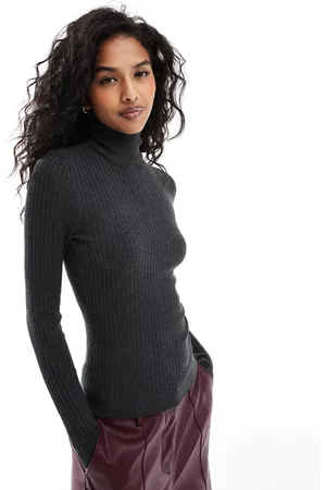 ONLY Rollneck sweater in dark melange