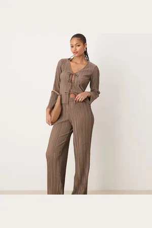 JDY Wide leg plisse pants in - part of a set