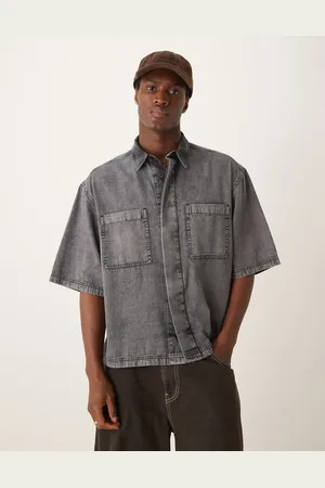ASOS Boxy oversized denim shirt in