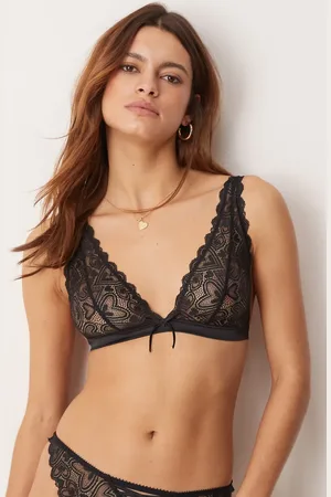 ASOS Blake heart lace high apex soft bra with corset detail in