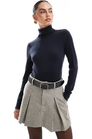 French Connection Super soft roll neck light knit sweater in