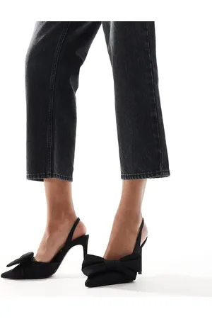 Stradivarius Bow slingback heels in