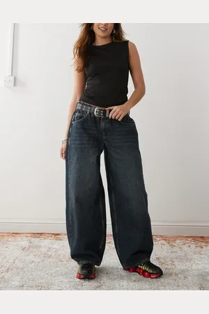 COLLUSION Balloon jogger jean in extreme wash