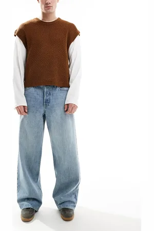 JACK & JONES Dave wide fit jeans in light