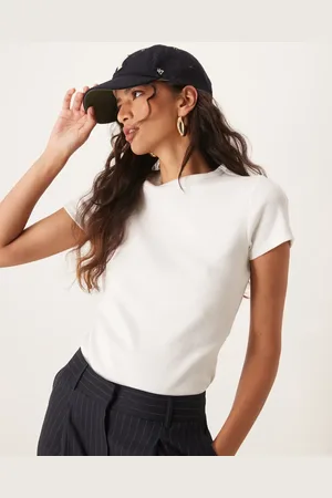 JDY Ribbed t-shirt in