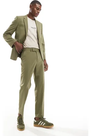 ASOS Tapered suit pants in dark