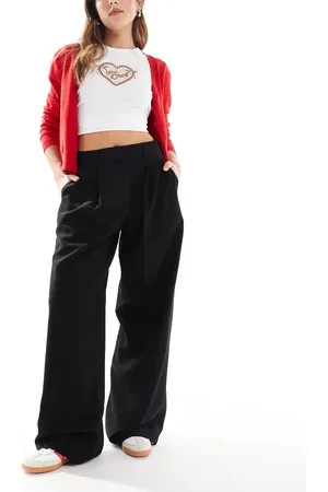 AWARE VERO MODA drapey tailored dad pants in