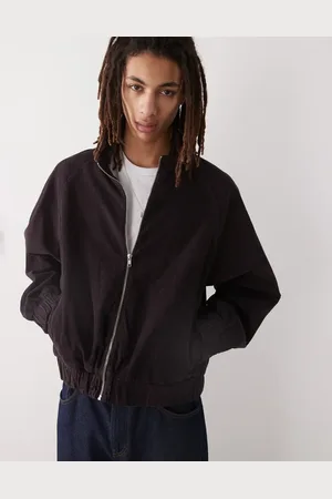 Reclaimed Corduroy boxy bomber jacket in