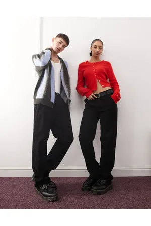 Reclaimed Unisex washed corduroy pants in
