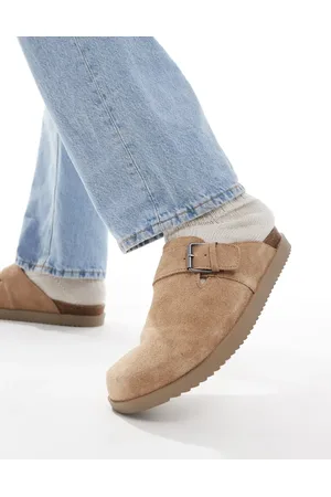 Pull&Bear Slide on mules in beige