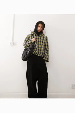 COLLUSION Overhead checked jacket in