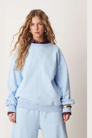 ASOS Balloon sleeve sweat in sky