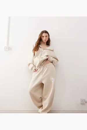 COLLUSION Relaxed sweatpants in oatmeal heather - part of a set