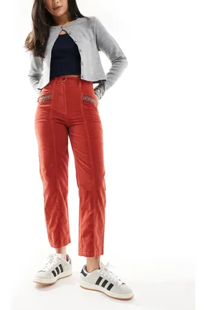SCALPERS Velvet Chino Emb Pant In Dark