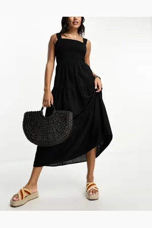Esmée Esmee Exclusive shirred waist maxi summer dress in