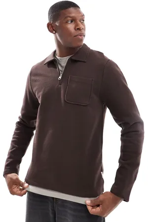 SCALPERS Polo pocket sweater in
