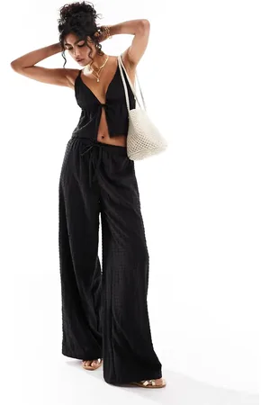 Esmée Esmee Exclusive beach textured wide leg pants in - part of a set