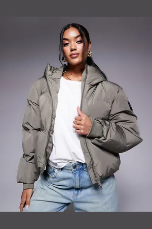 Good For Nothing High neck puffer jacket in