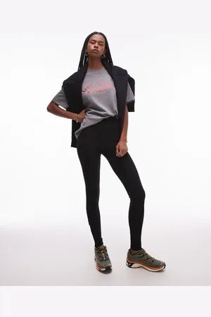ARKET Structured leggings with zip hem detail in