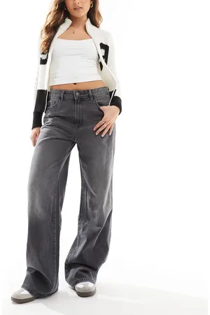 Stradivarius STR low rise baggy jean in washed