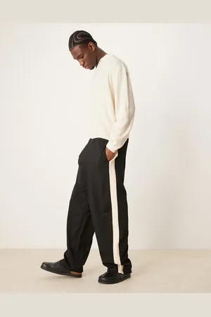 ASOS Super baggy sweatpants with taping in