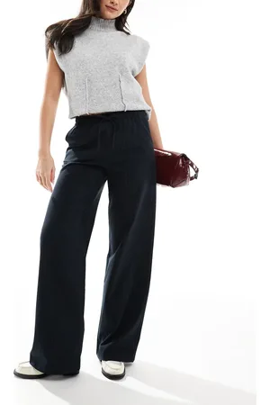 Stradivarius Pull on pants in pinstripe