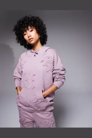 Liquor N Poker Allover motif hoodie in berry mix - part of a set