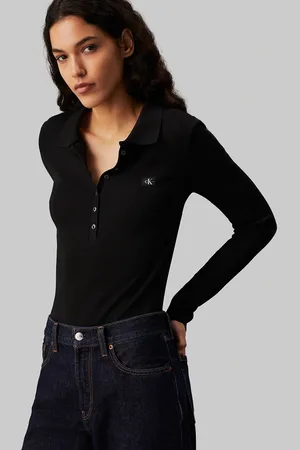 Calvin Klein Woven label bodysuit in