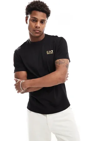 EA7 T-shirt in with gold chest logo