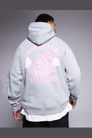 Cheats & Thieves London town back print 320gsm hoodie in