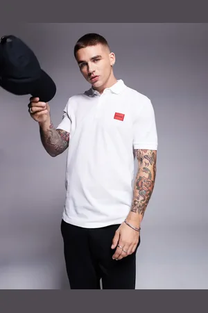 HUGO BOSS Dereso badge logo polo in