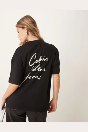 Calvin Klein Script logo oversized t-shirt in