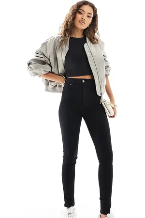 Dr Denim Solitaire high rise super skinny jeans in clean wash