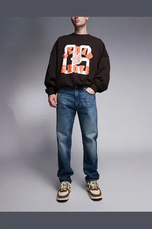 HUGO BOSS 640 straight fit jeans in washed dark