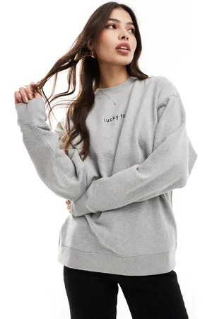 French Connection FCUK sweatshirt with lucky slogan in