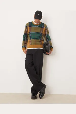 GANT Knitted check sweater in
