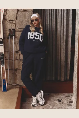 4th & Reckless X Felicia Wedin Apres Ski cuffed sweatpants with embroidered logo in - part of a set