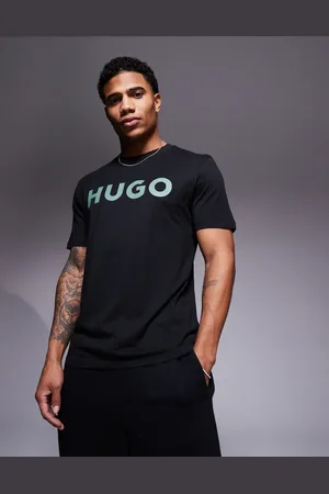 HUGO BOSS Dulivio contrast chest logo t-shirt in