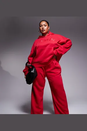 Kaiia Plus wide leg sweatpants in - part of a set