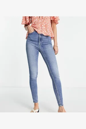 Stradivarius Tall super high waist skinny jeans in medium
