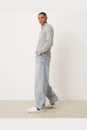GANT Shield logo cotton cable knit half zip sweater in