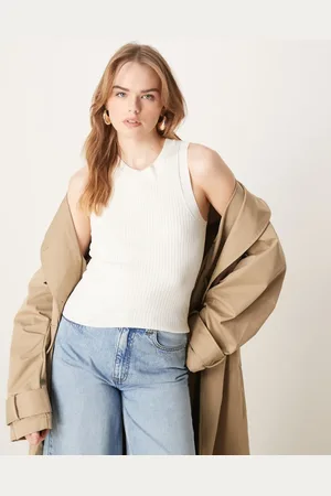 JDY Ribbed knit tank top in